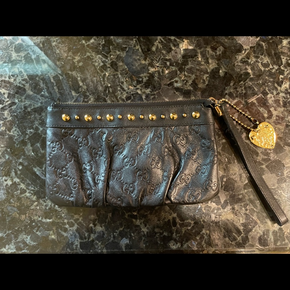 Guccissima Babouska Wristlet Black